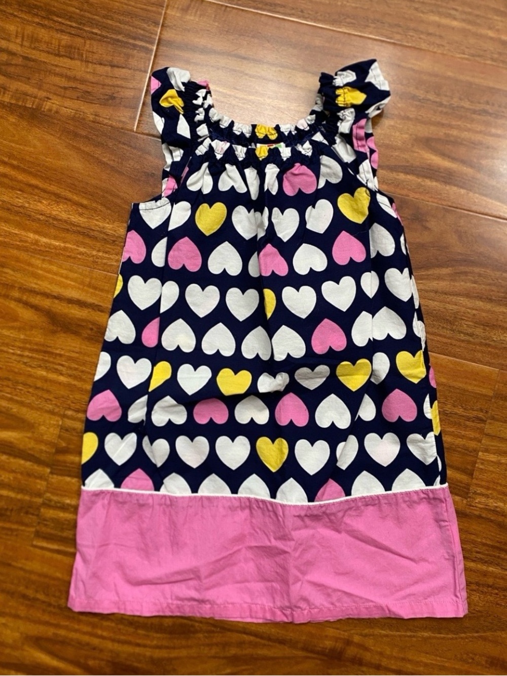 3/$25 Healthtex Toddler Girls Sleeveless Heart Lightweight Dress Size 3T Coastal